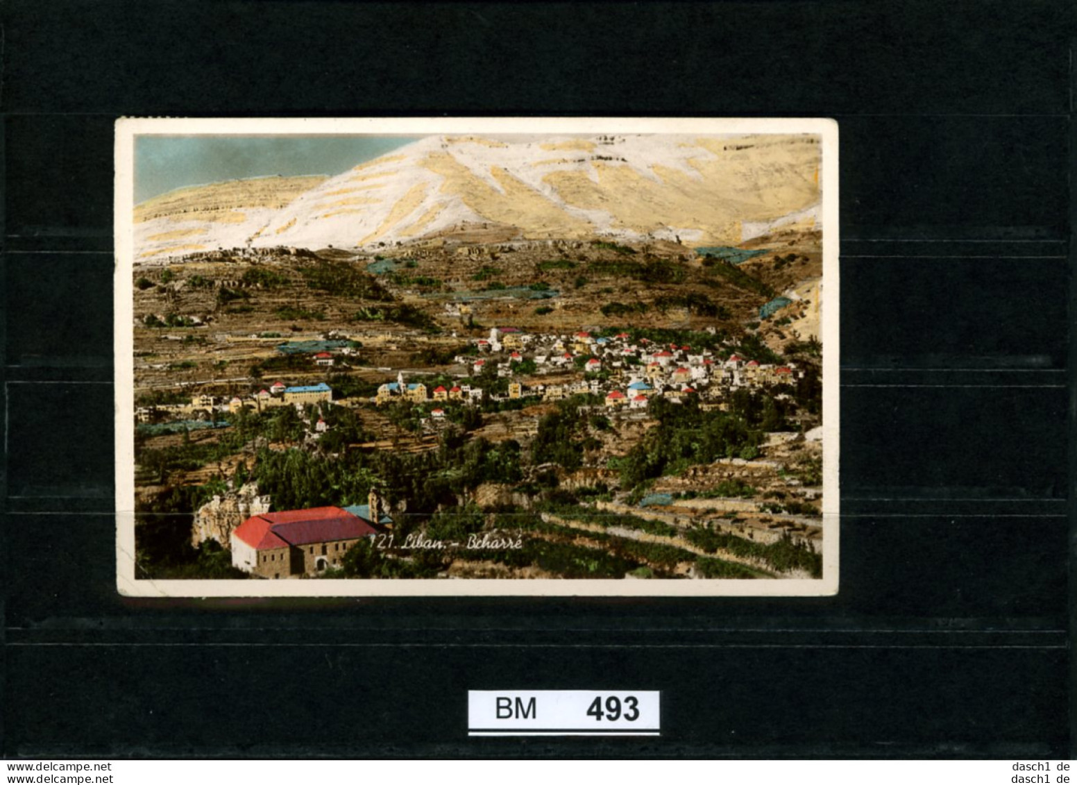 Libanon, AK Gelaufen 1955 - Bcharré - Libano