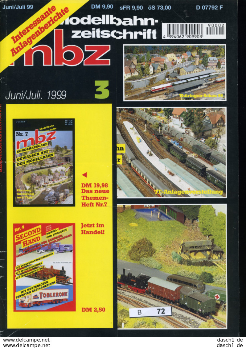 Mbz, Modellbahnzeitschrift, Ausgabe 06/07-1999, B-072 - German