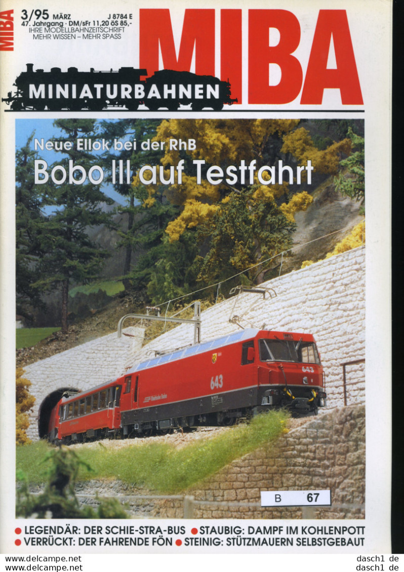 MIBA Miniaturbahnen Ausgabe 03-1993- B-067 - German