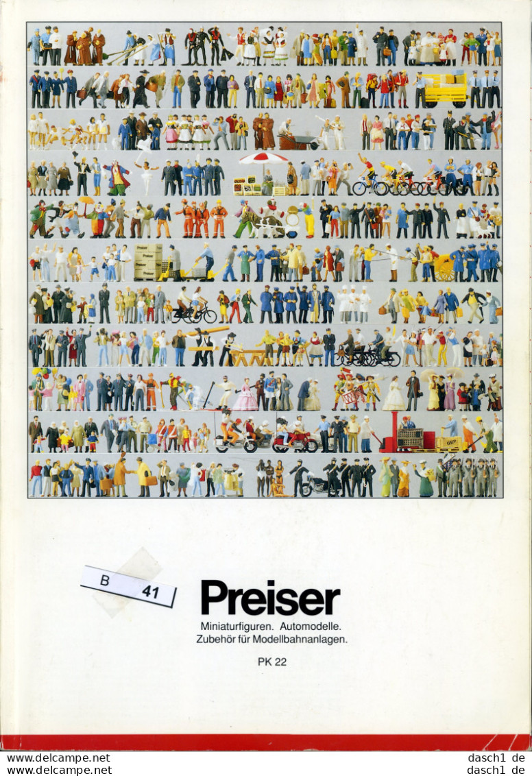 Preiser Programmübersicht 1996 / 97 - BM 41 - Giocattoli & Miniature