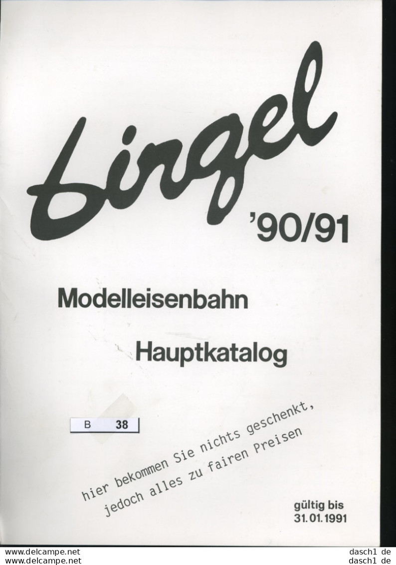 Birgel, Modelleisebahnen Hauptkatalog 1990/91, Geringe Gebrauchsspuren - Deutsch