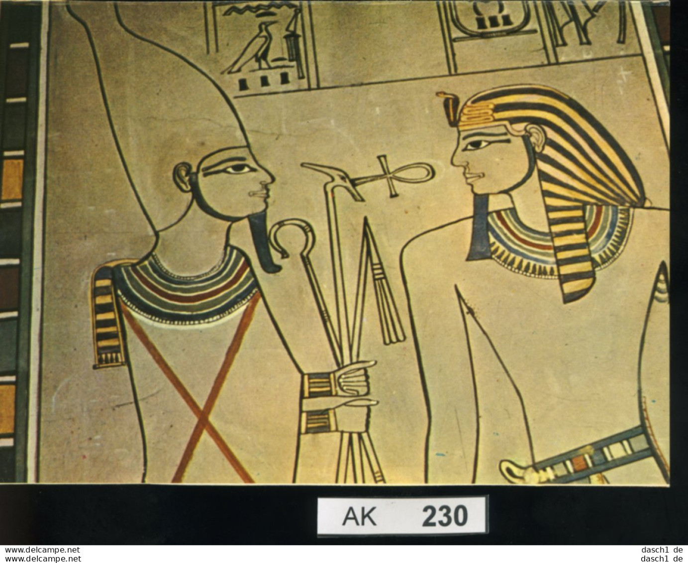 AK230, Ägypten, Gott Osiris Gewährt Dem Pharao Ewiges Leben - Arqueología