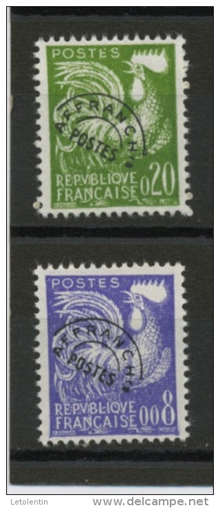 FRANCE -  PRÉOBLITÉRÉ - N° Yvert  119+120 ** - 1953-1960