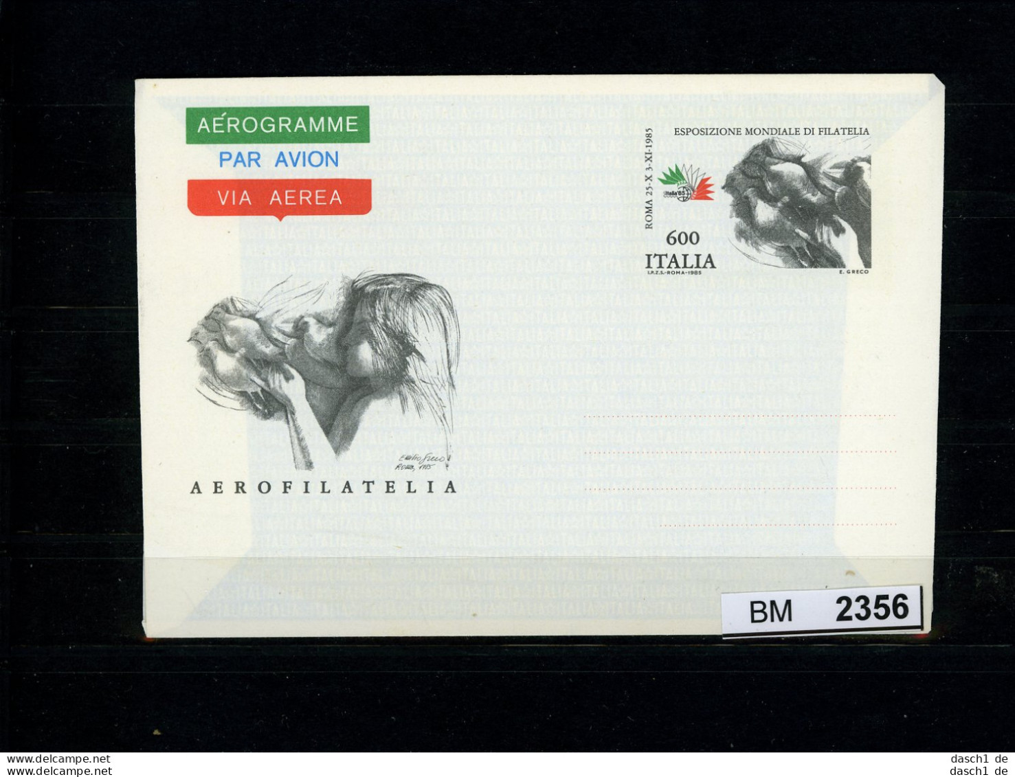 BM2356, Italien, Xx, Luftpostbrief, 1985 - Archaeology