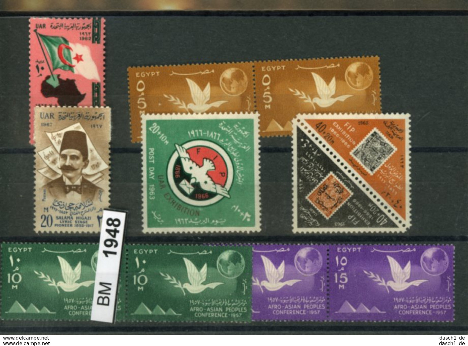 Ägypten, Xx, Konvolut Auf A6-Karte, Aus 1957 - 1967, Sätze, U.a. - Nuevos