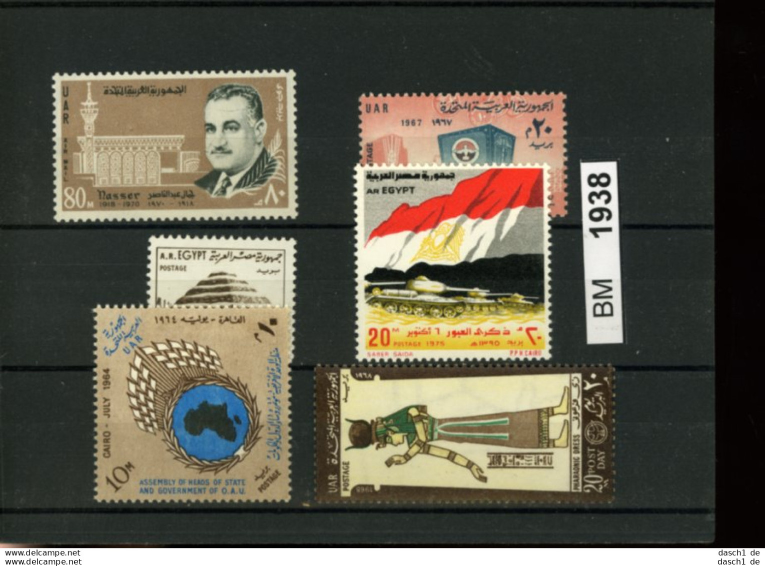 Ägypten, Xx, Konvolut Auf A6-Karte Aus 1964 - 1970 U.a. - Unused Stamps