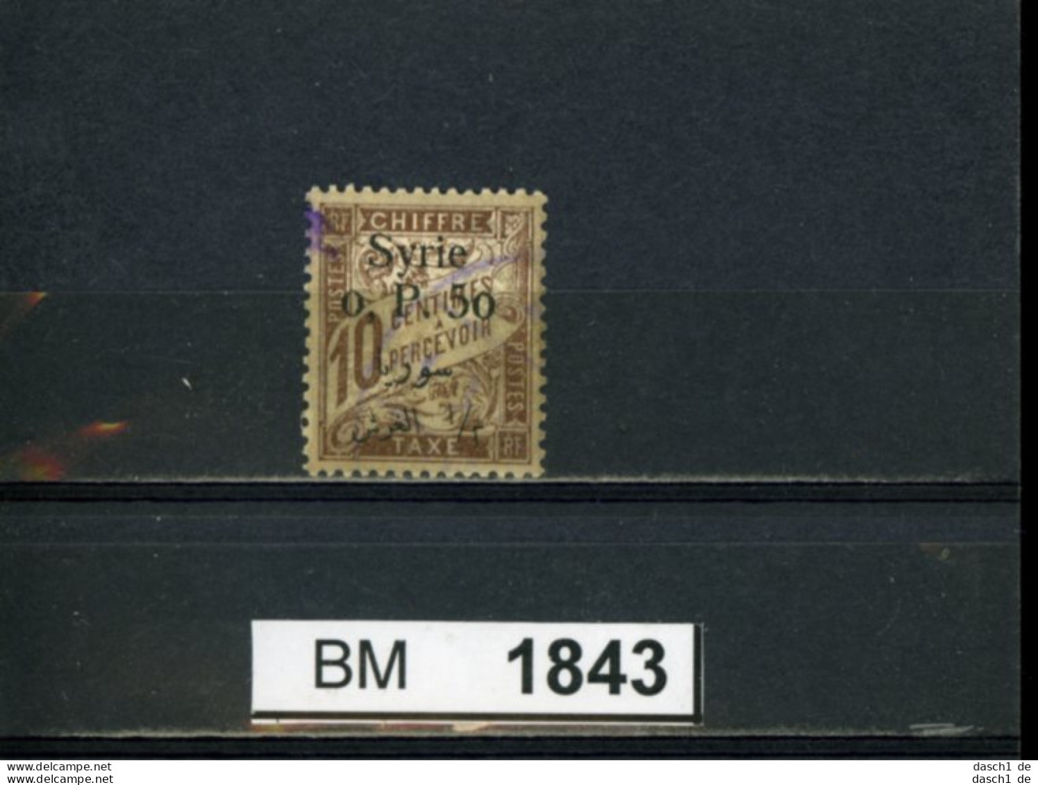 BM1843, Syrien - Porto, O, 33, Stempelfarbe - Siria
