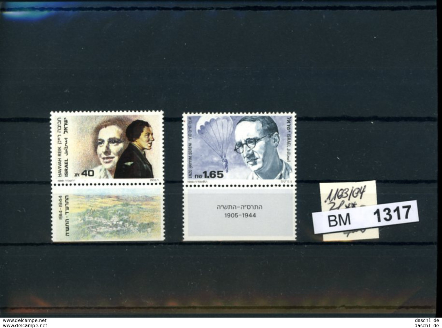 Israel, Xx, 1103-1104 - Unused Stamps (with Tabs)