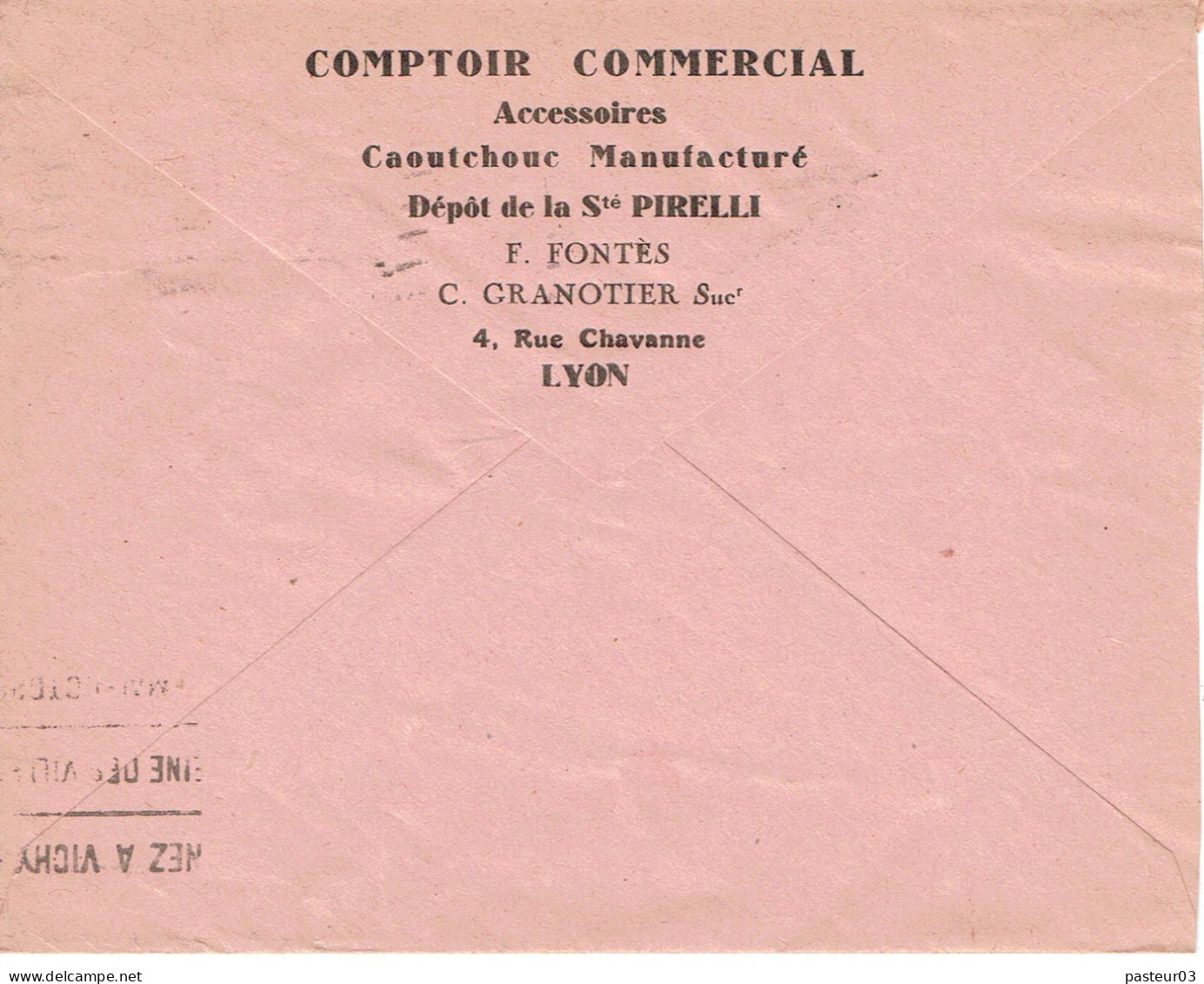263 Centenaire De L'Algérie 50 C. Lettre Flamme Flier 13-1-1930 Lyon Terreaux - Francobolli  Di Franchigia Militare