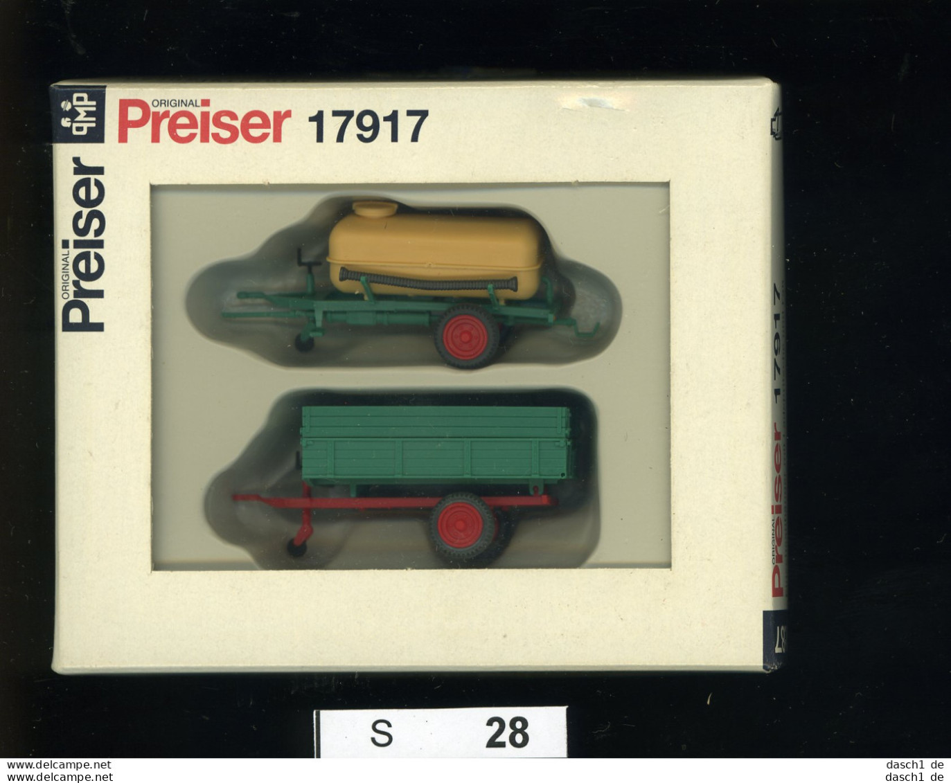 S028, 1:87, Preiser, Ackerschlepper, Lanz D2416, Modell 17921 - Baanvoertuigen