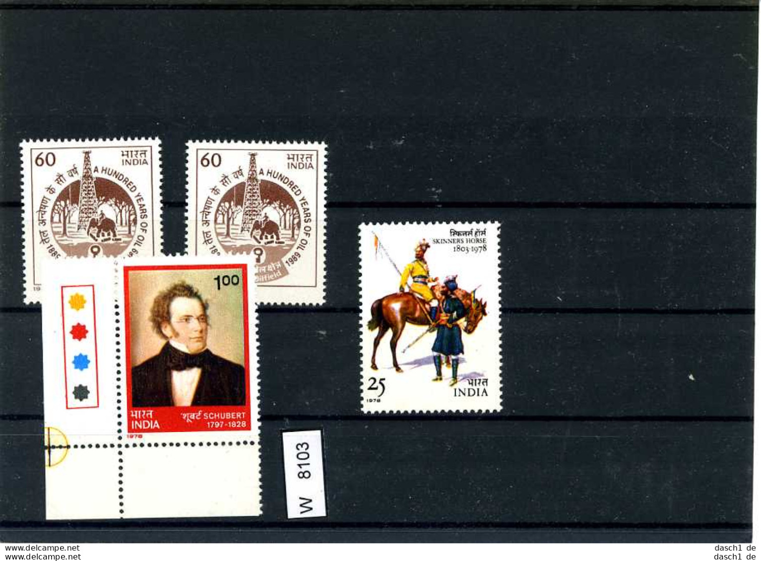 Indien, 6 Lose U.a. Postkarte  1902, Gelaufen - Collections, Lots & Séries