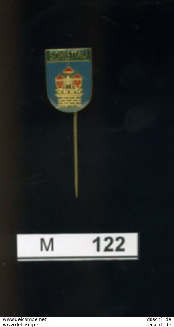 M122, DDR, Anstecknadel Stadt Schlettau - RDA