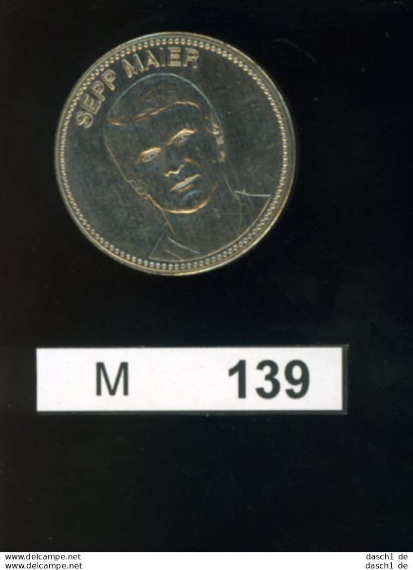 M139, WM Mexico 1970, Gedenkmünze Sepp Maier - Pièces écrasées (Elongated Coins)