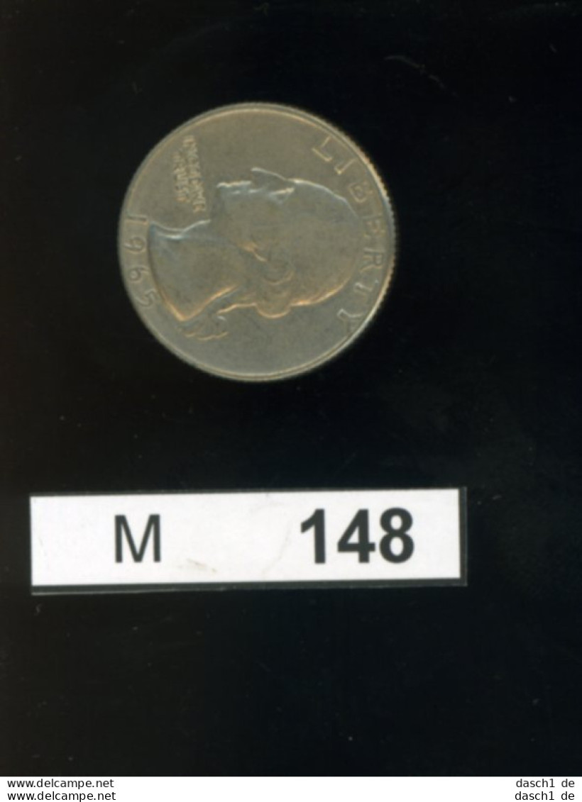 M148, Kursmünze USA QuaterDollar, 1965 - 1932-1998: Washington