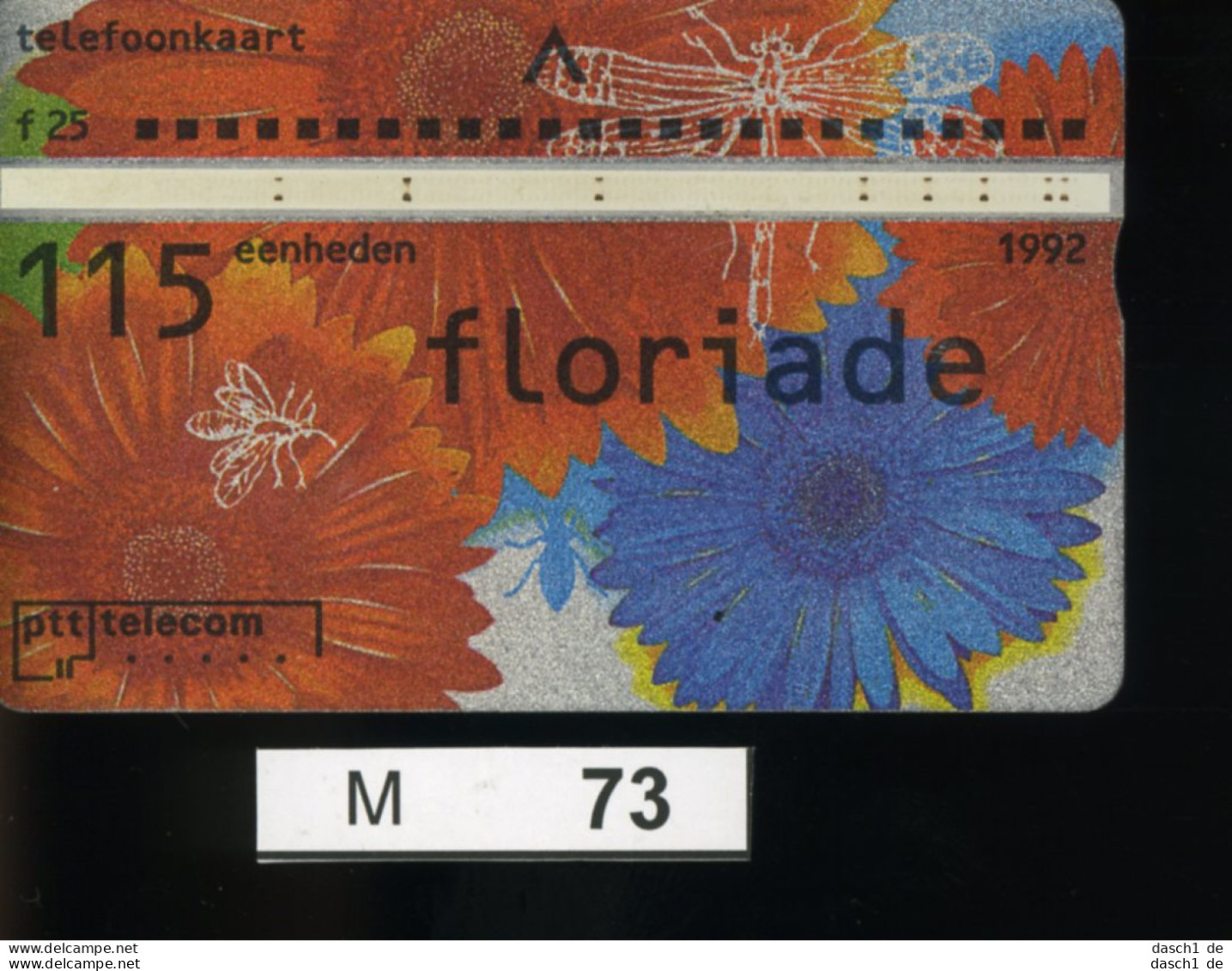 M073, PTT Telekom, TK, Sonderkarte Floriade, 25 F, 1992 - GSM-Kaarten, Bijvulling & Vooraf Betaalde