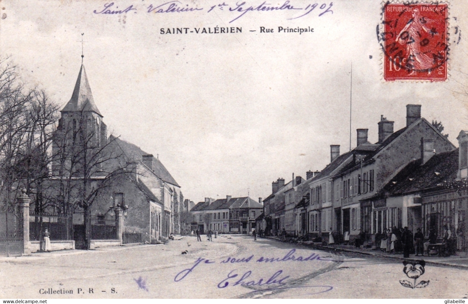 89 - Yonne - Saint Valerien - Rue Principale - Saint Valerien