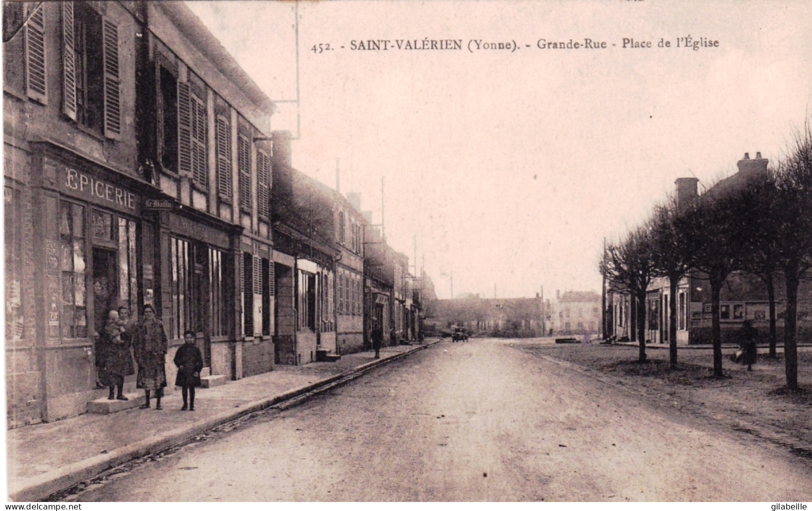89 - Yonne - Saint Valerien - Grande Rue - Place De L Eglise ( Epicerie ) - Saint Valerien