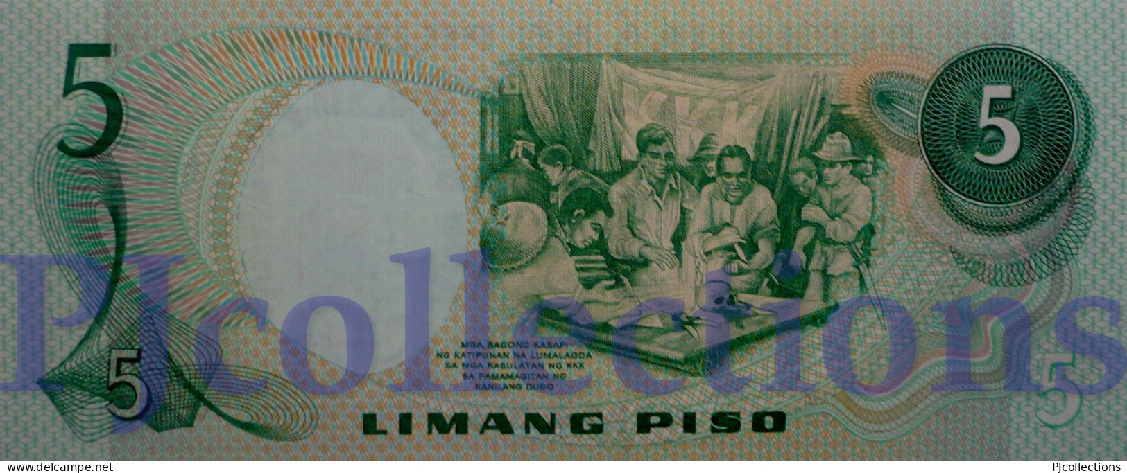 PHILIPPINES 5 PISO 1978 PICK 160c UNC - Philippines