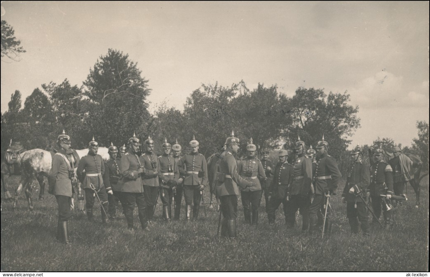Königsbrück Kinspork Truppenübungsplatz - Mannöver II. Bataillon 1908 Privatfoto - Koenigsbrueck