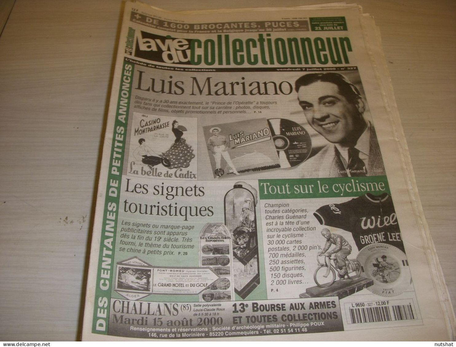 LVC VIE Du COLLECTIONNEUR 327 07.07.2000 MARIANO CYCLISME CHARLES GUENARD  - Collectors