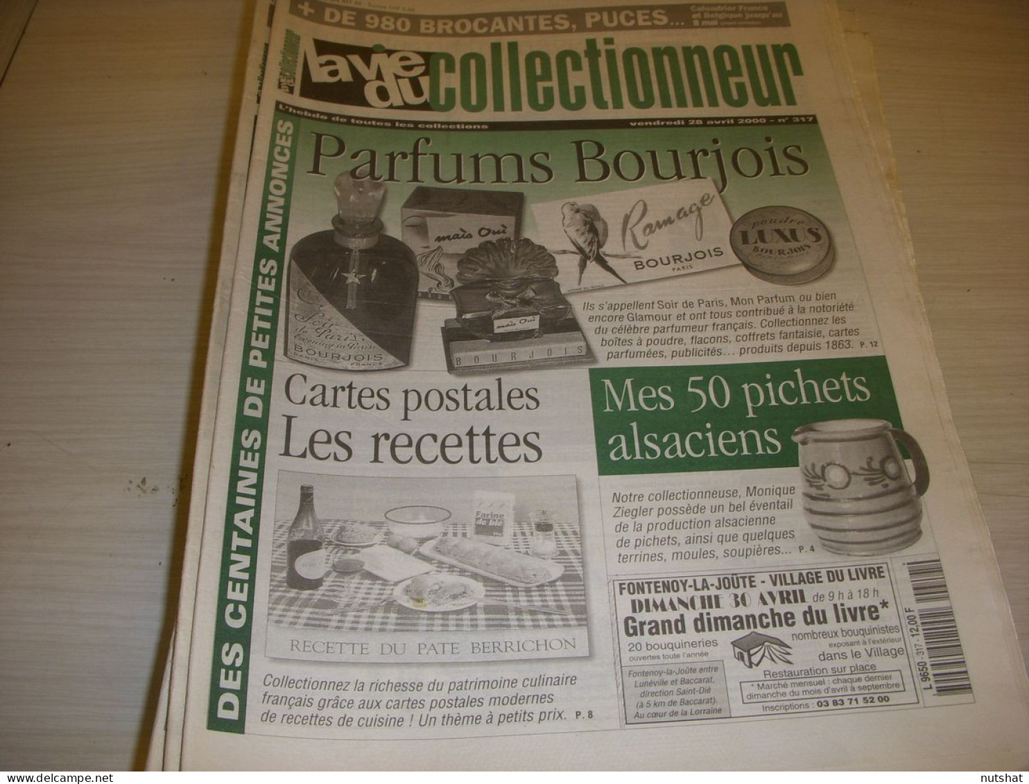 LVC VIE Du COLLECTIONNEUR 317 28.04.2000 PARFUM BOURJOIS PICHETS ALSACIENS  - Trödler & Sammler