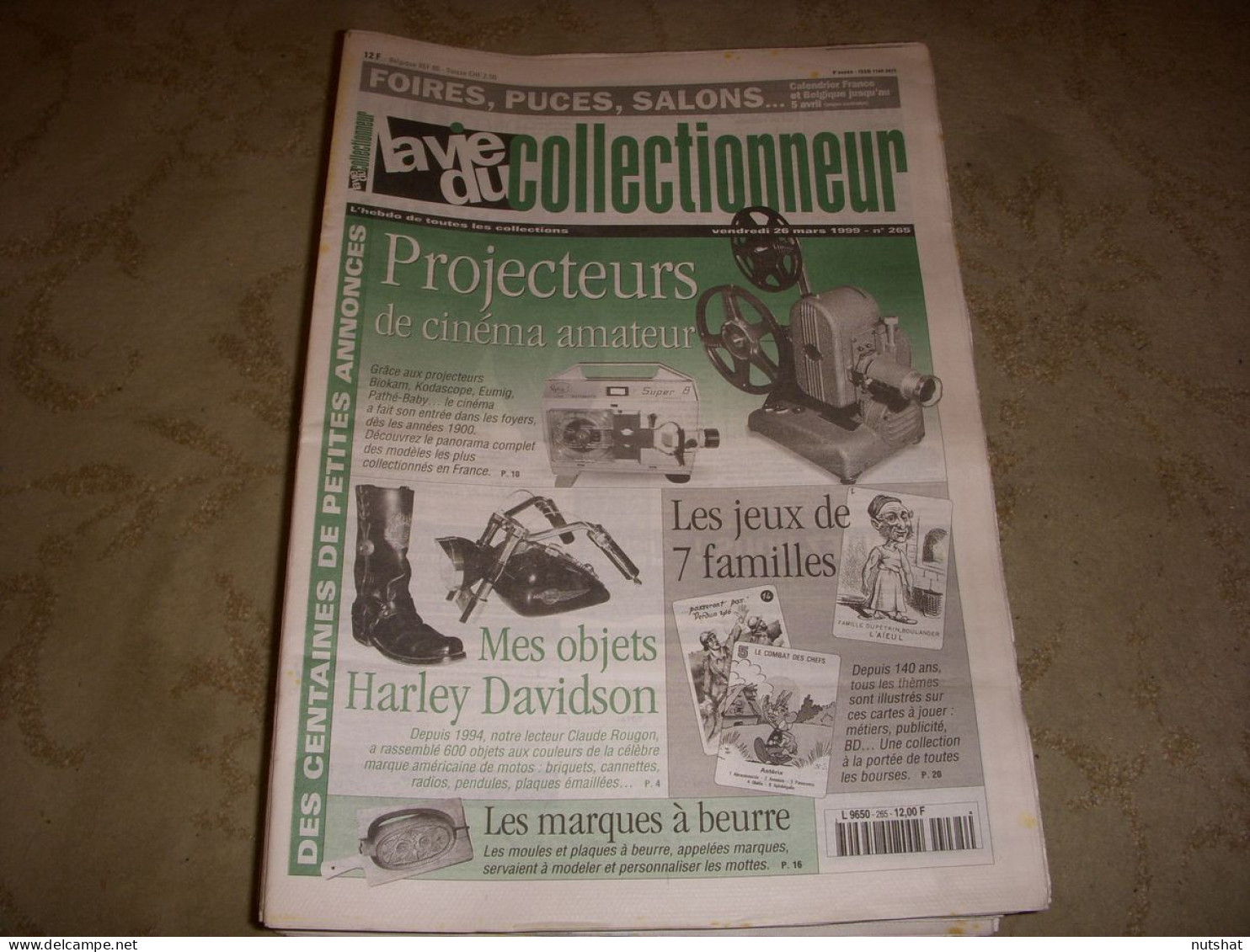 LVC VIE Du COLLECTIONNEUR 265 26.03.1999 HARLEY DAVIDSON JEUX 7 FAMILLES  - Brocantes & Collections