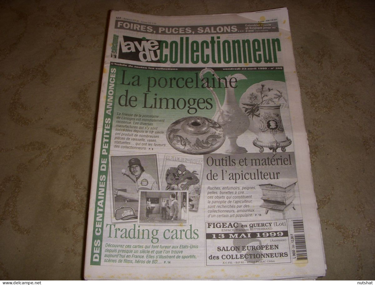 LVC VIE Du COLLECTIONNEUR 269 23.04.1999 PORCELAINE LIMOGES APICULTEUR TINTIN  - Brocantes & Collections