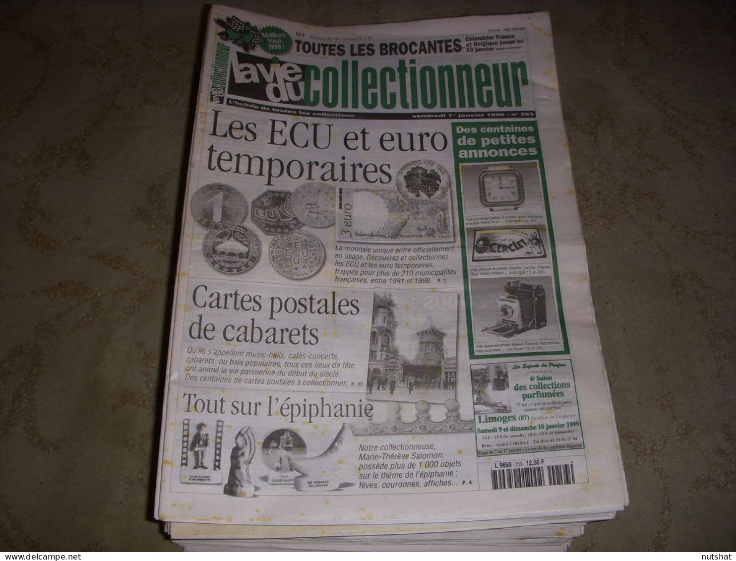 LVC VIE Du COLLECTIONNEUR 253 01.01.1999 ECU & EURO EPIPHANIE CABARETS En CP  - Trödler & Sammler