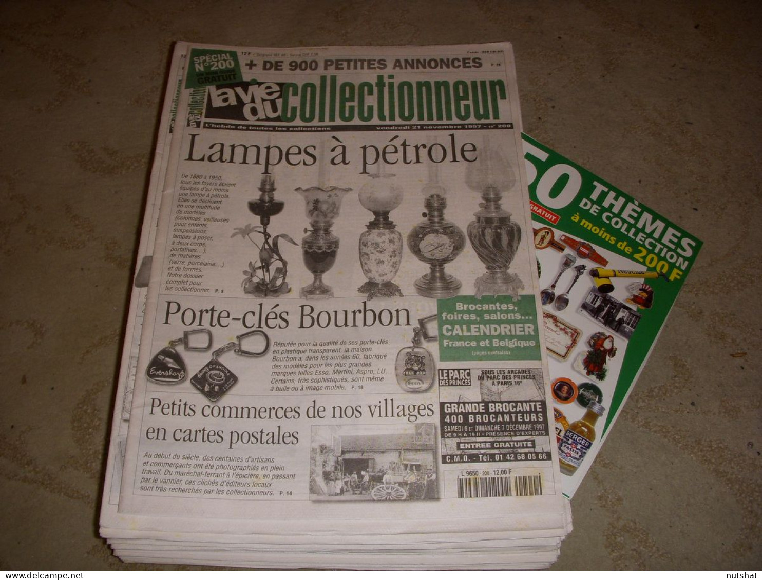 LVC VIE Du COLLECTIONNEUR 200 21.11.1997 LAMPES PETROLE PORTE-CLES BOURBON  - Brocantes & Collections