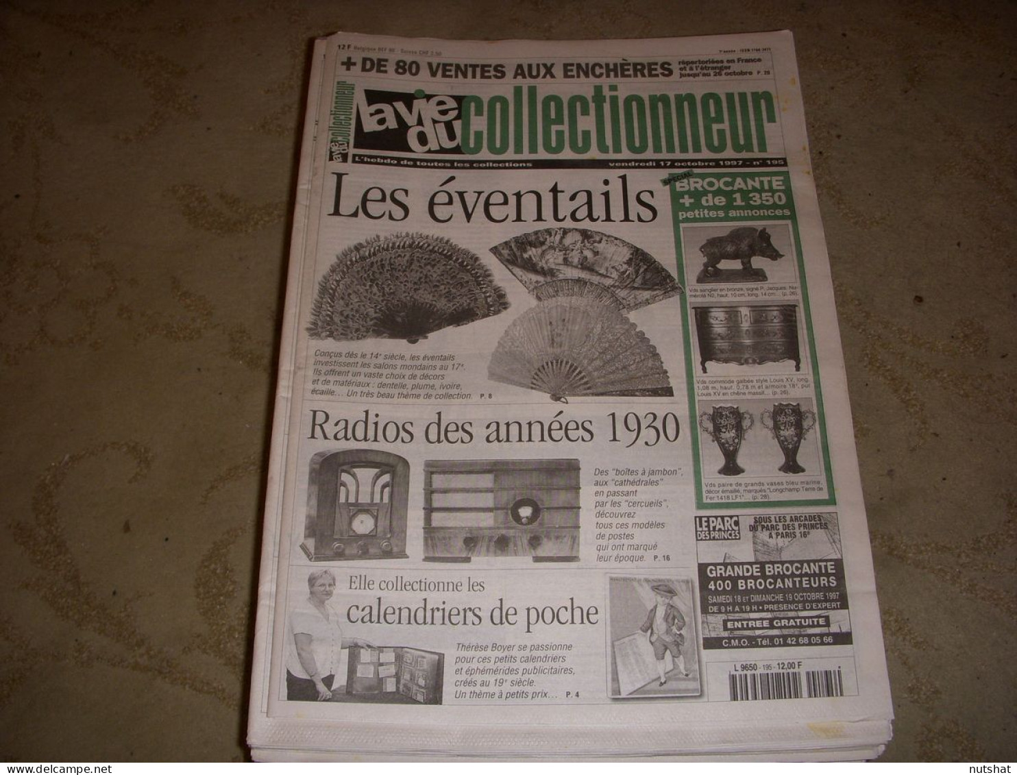 LVC VIE Du COLLECTIONNEUR 195 17.10.1997 EVENTAIL RADIO ANNEES 1930 PARFUM  - Brocantes & Collections