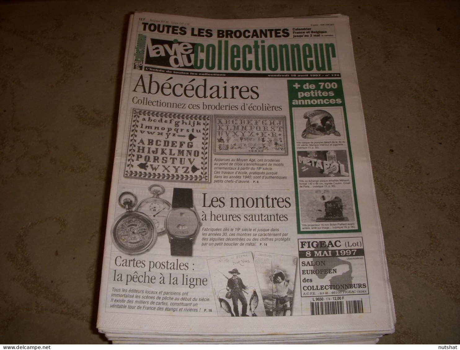 LVC VIE Du COLLECTIONNEUR 174 18.04.1997 ABECEDAIRES MONTRE HEURE SAUTANTE  - Trödler & Sammler