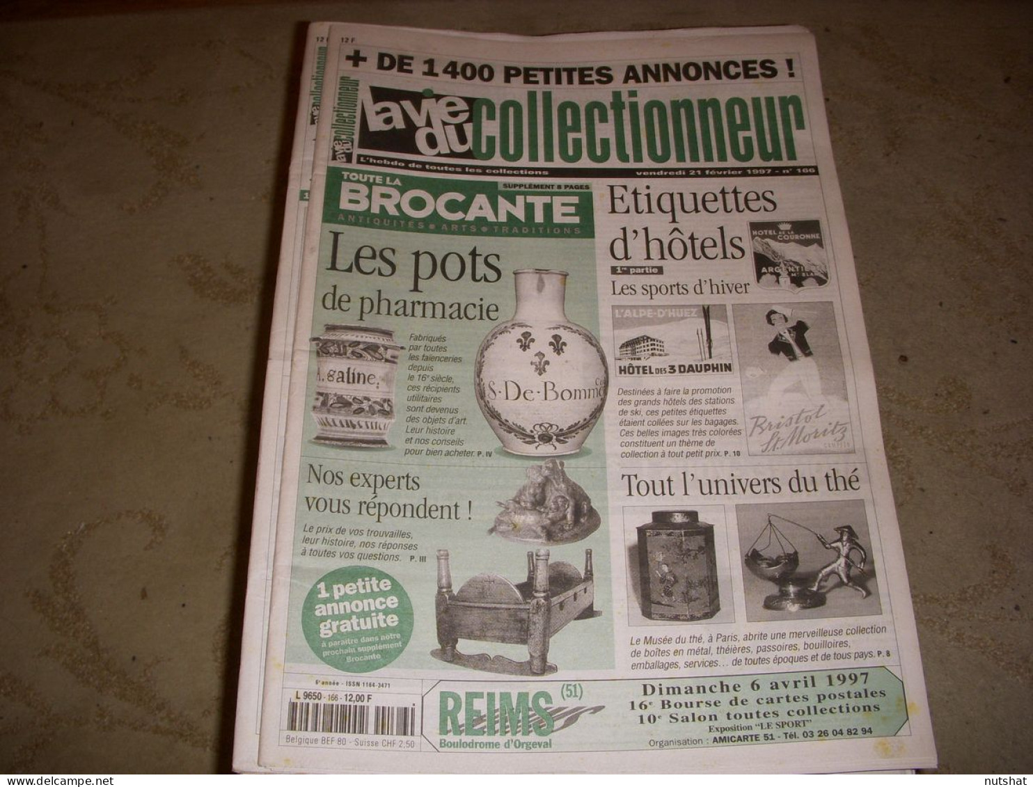 LVC VIE Du COLLECTIONNEUR 166 21.02.1997 POTS A PHARMACIE UNIVERS Du THE  - Collectors