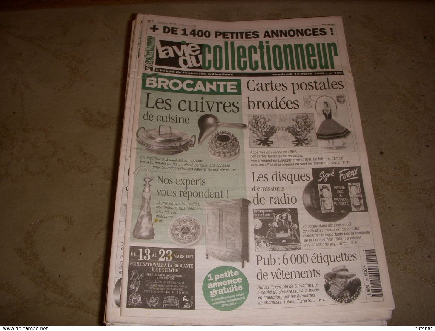 LVC VIE Du COLLECTIONNEUR 169 14.03.1997 CUIVRE CUISINE DISQUE EMISSION RADIO  - Brocantes & Collections