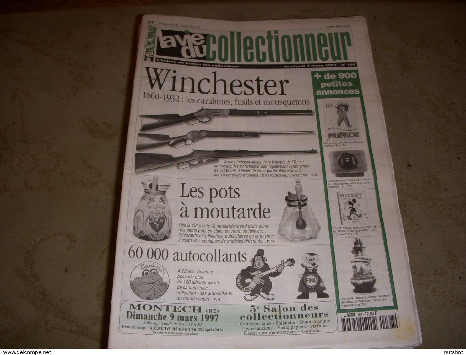 LVC VIE Du COLLECTIONNEUR 168 07.03.1997 WINCHESTER POTS A MOUTARDE  - Trödler & Sammler