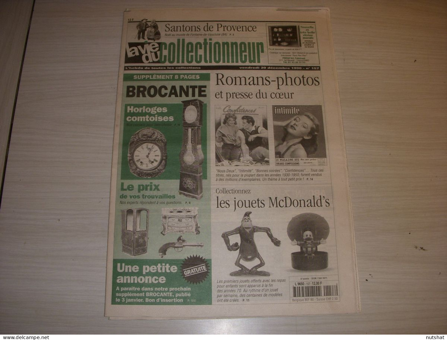 LVC VIE Du COLLECTIONNEUR 157 20.12.1996 JOUETS McDONALD'S ROMANS PHOTOS  - Brocantes & Collections