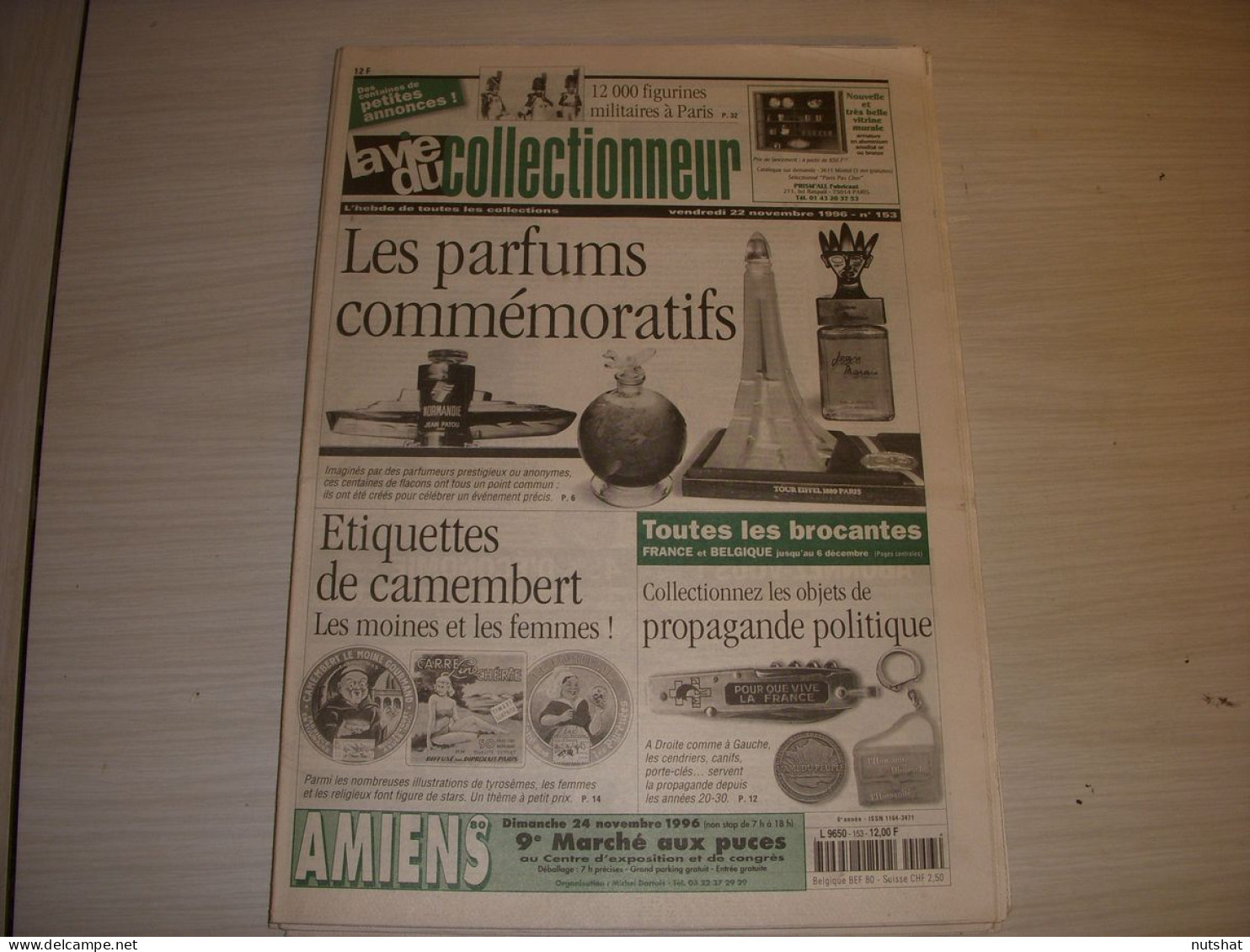 LVC VIE Du COLLECTIONNEUR 153 22.11.1996 PARFUM CAMEMBERT PROPAGANDE  - Trödler & Sammler