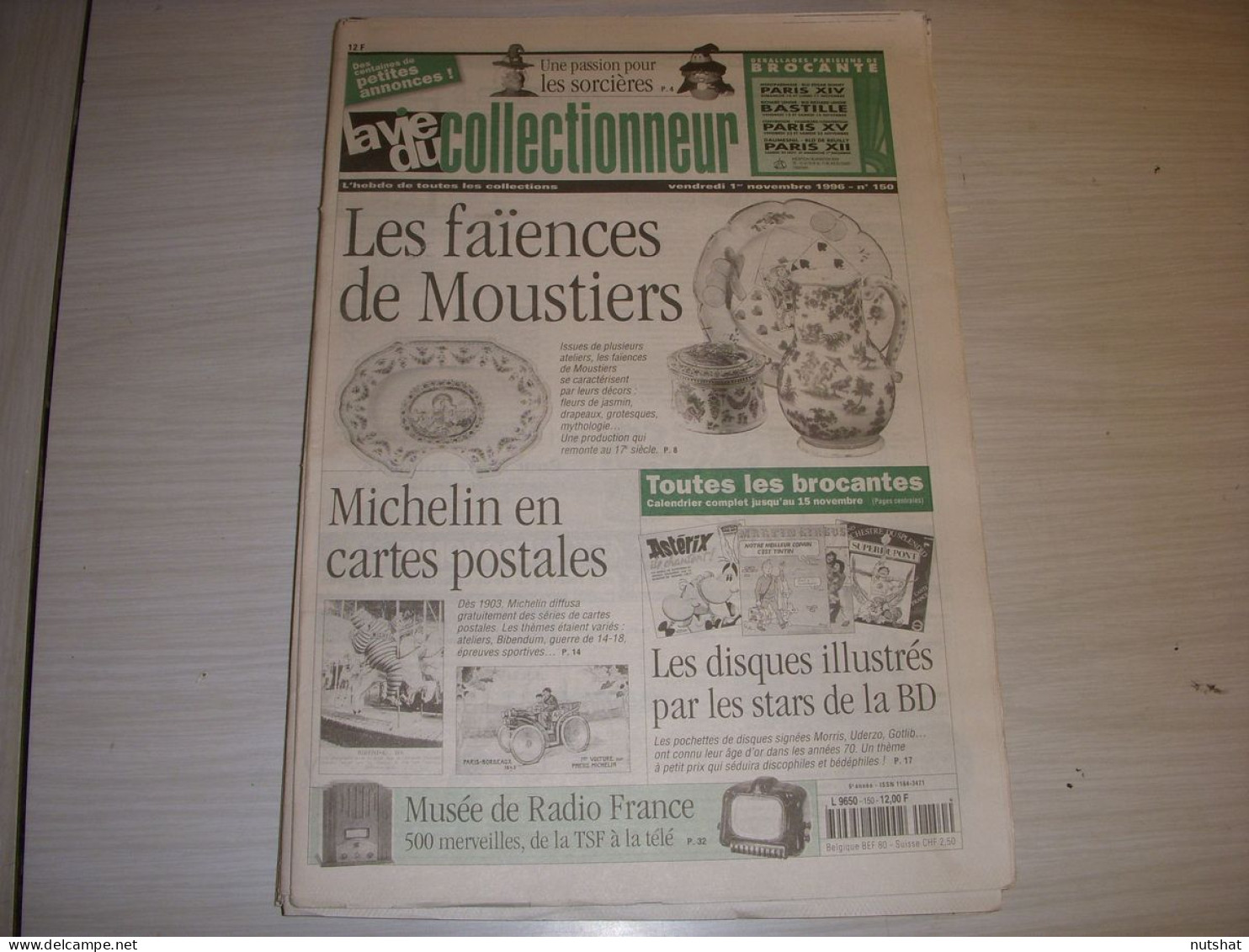 LVC VIE Du COLLECTIONNEUR 150 01.11.1996 MICHELIN SORCIERE FAIENCE  - Brocantes & Collections