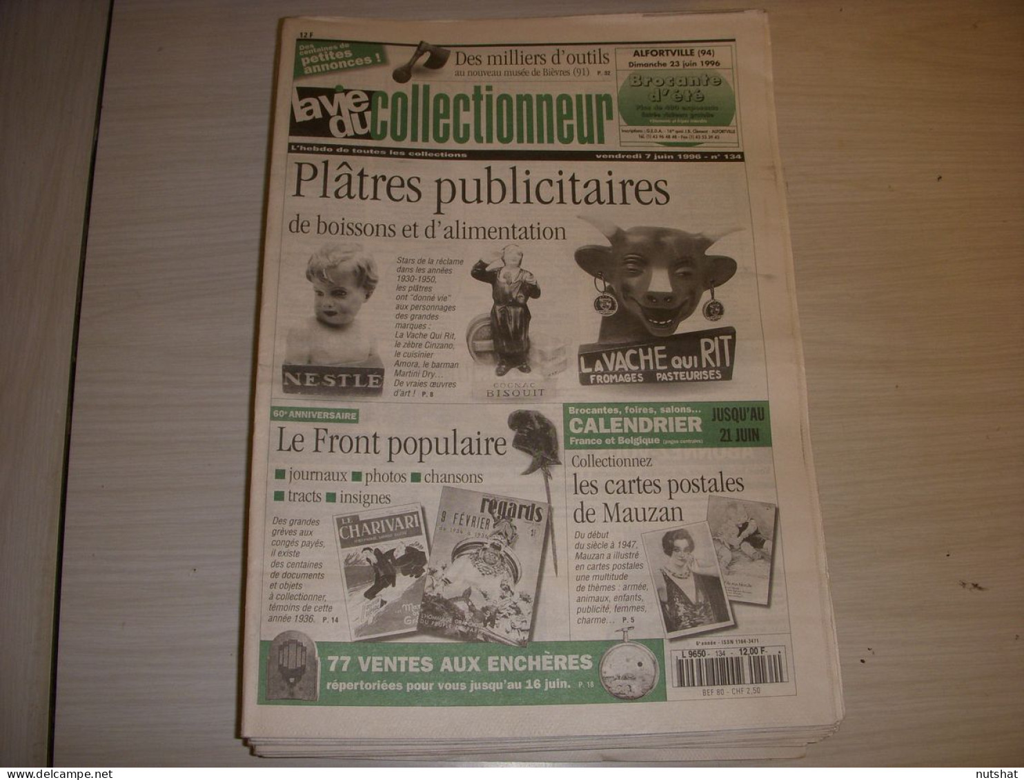 LVC VIE Du COLLECTIONNEUR 134 07.06.1996 FRONT POPULAIRE CP De MAUZAN  - Brocantes & Collections