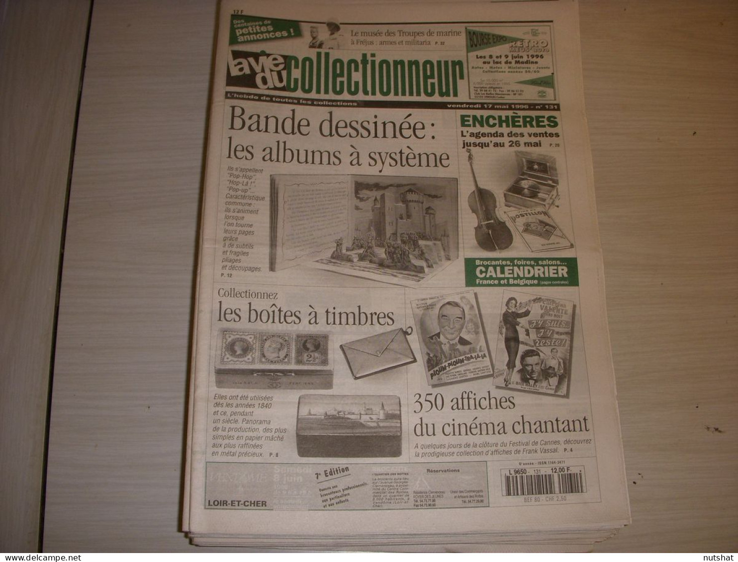 LVC VIE Du COLLECTIONNEUR 131 17.05.1996 BD A SYSTEME BOITES A TIMBRES CINEMA  - Brocantes & Collections