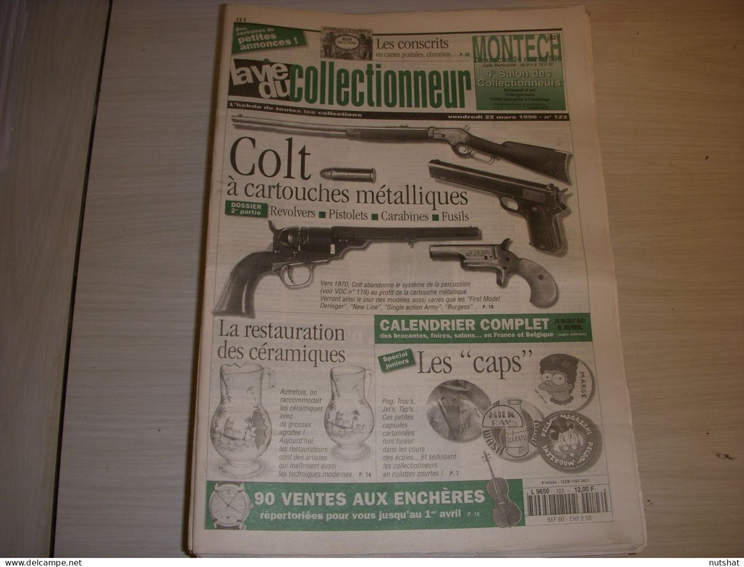 LVC VIE Du COLLECTIONNEUR 123 22.03.1996 COLT CARTES ROUTIERES BANDE JOURNAUX  - Brocantes & Collections