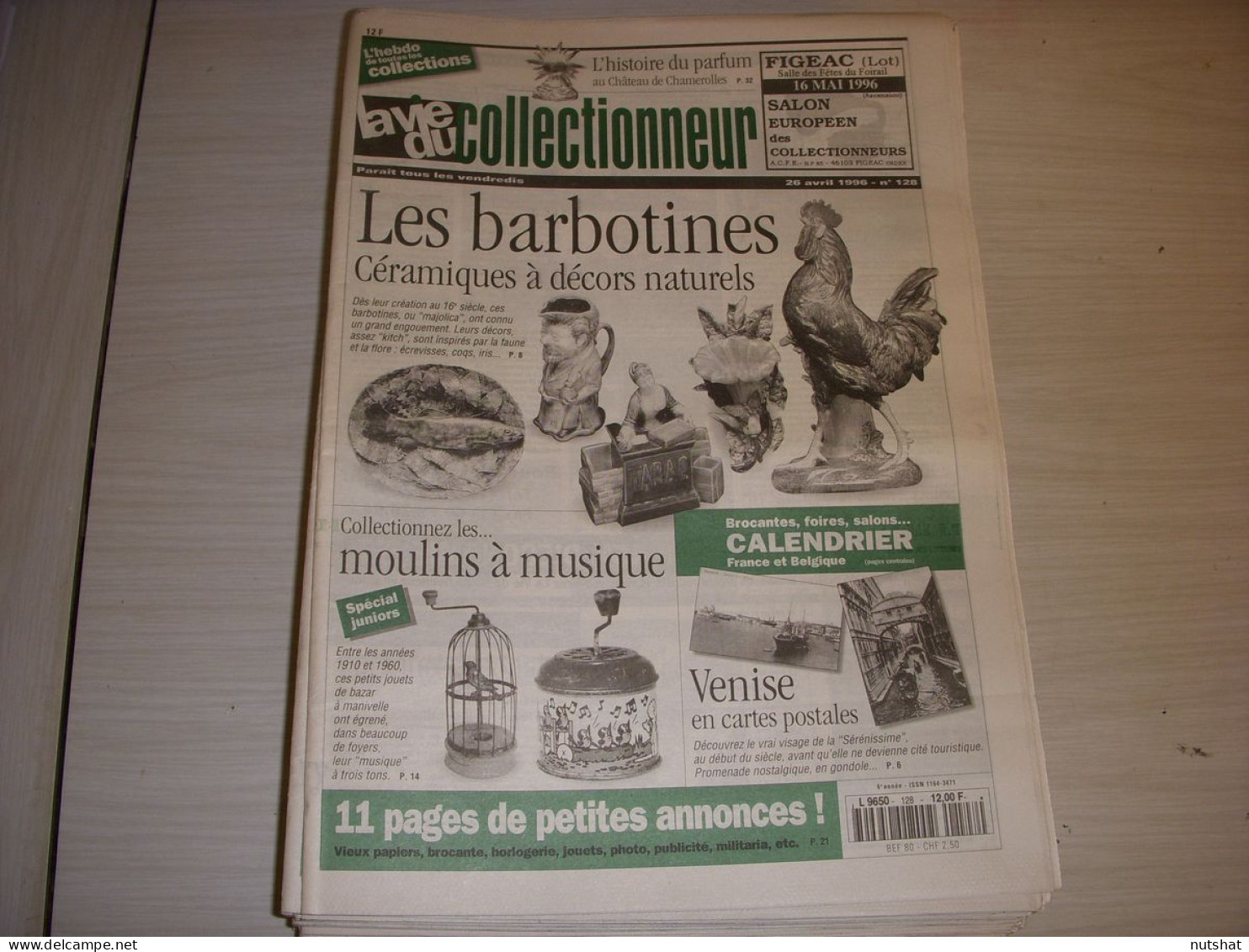 LVC VIE Du COLLECTIONNEUR 128 26.04.1996 BARBOTINE MOULINS A MUSIQUE VENISE  - Verzamelaars