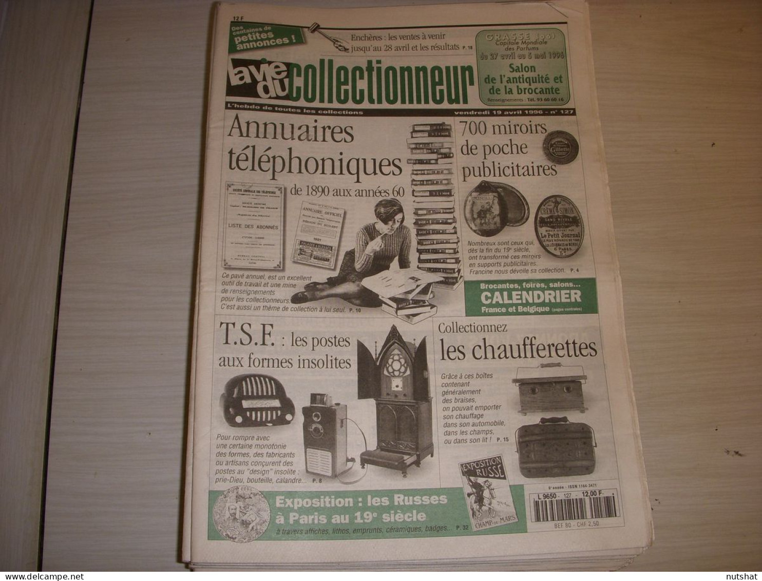 LVC VIE Du COLLECTIONNEUR 127 19.04.1996 ANNUAIRE TSF MIROIR De POCHE  - Antigüedades & Colecciones