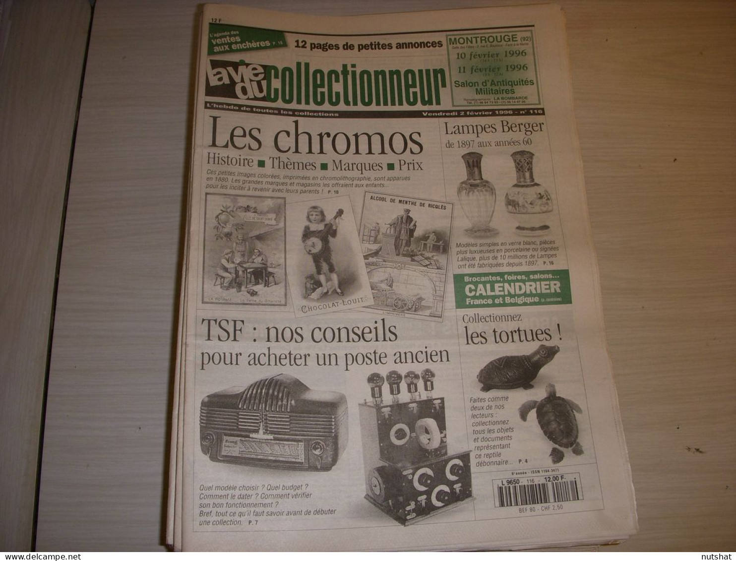 LVC VIE Du COLLECTIONNEUR 116 02.02.1996 Les CHROMOS Les LAMPES BERGER TORTUE  - Collectors