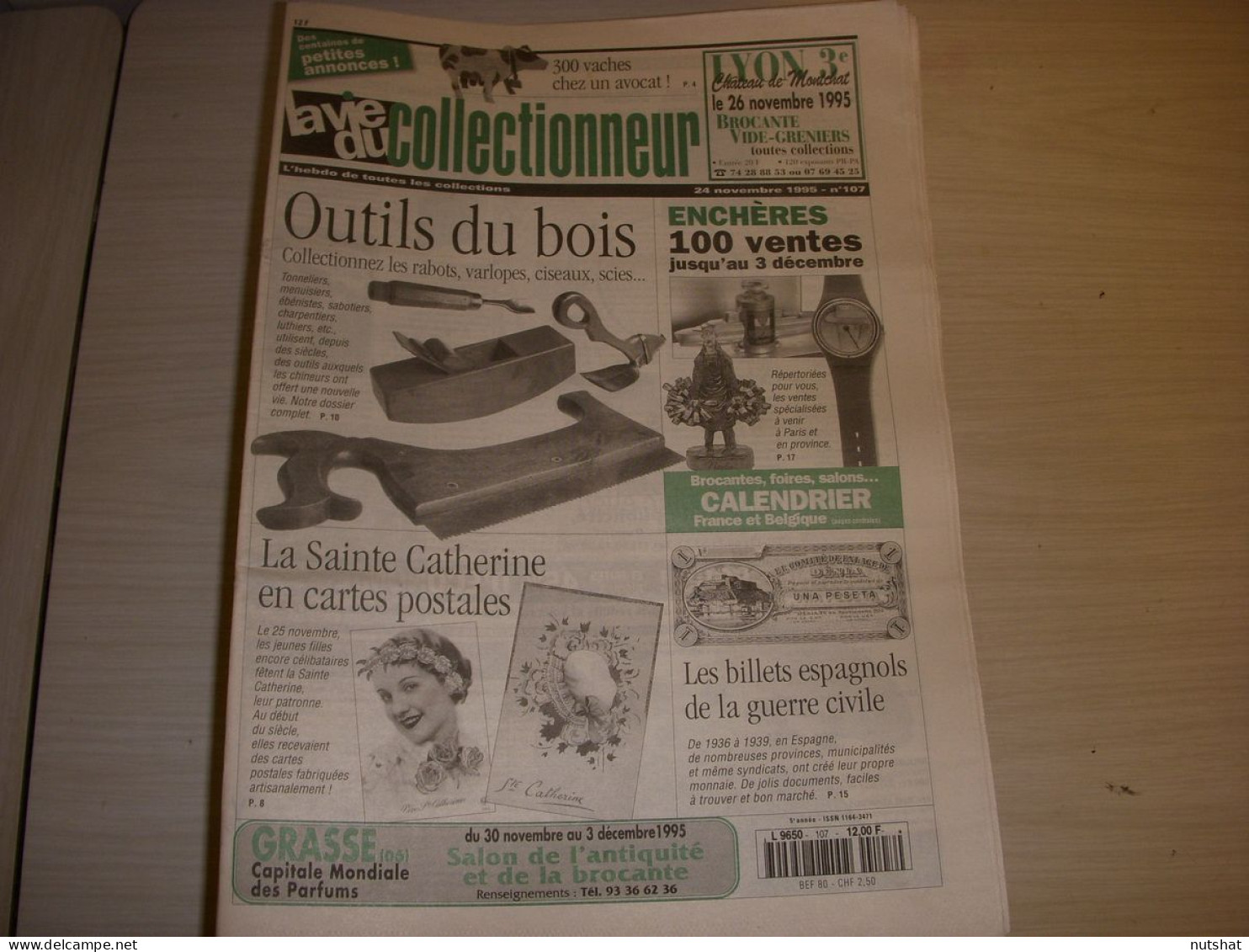 LVC VIE Du COLLECTIONNEUR 107 24.11.1995 OUTILS Du BOIS BILLETS ESPAGNOLS  - Collectors