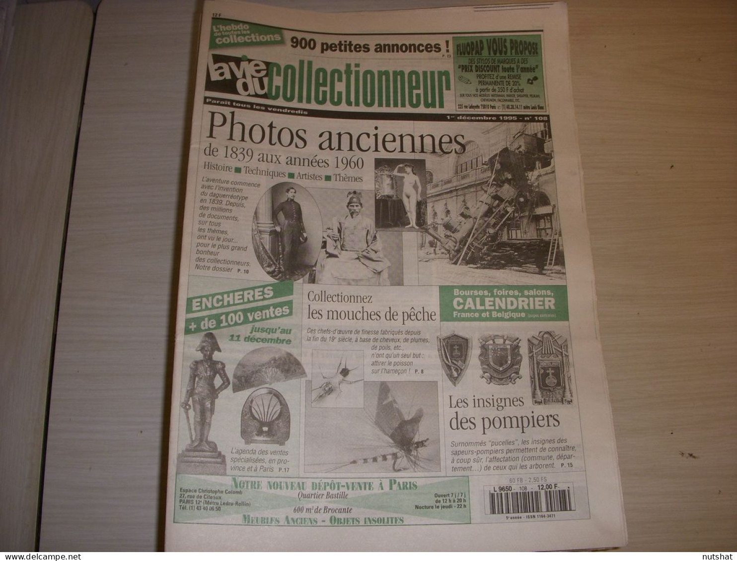 LVC VIE Du COLLECTIONNEUR 108 01.12.1995 MOUCHES De PECHE INSIGNES POMPIERS  - Brocantes & Collections