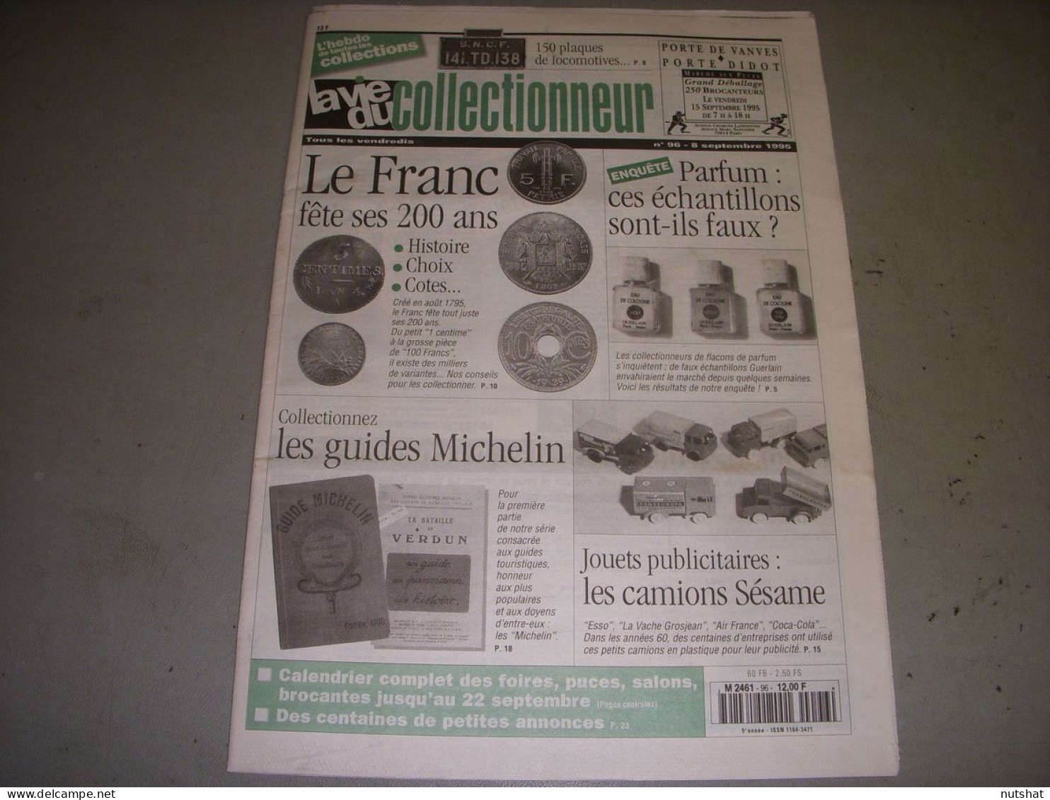 LVC VIE Du COLLECTIONNEUR 096 08.09.1995 GUIDE MICHELIN CAMIONS SESAME  - Collectors