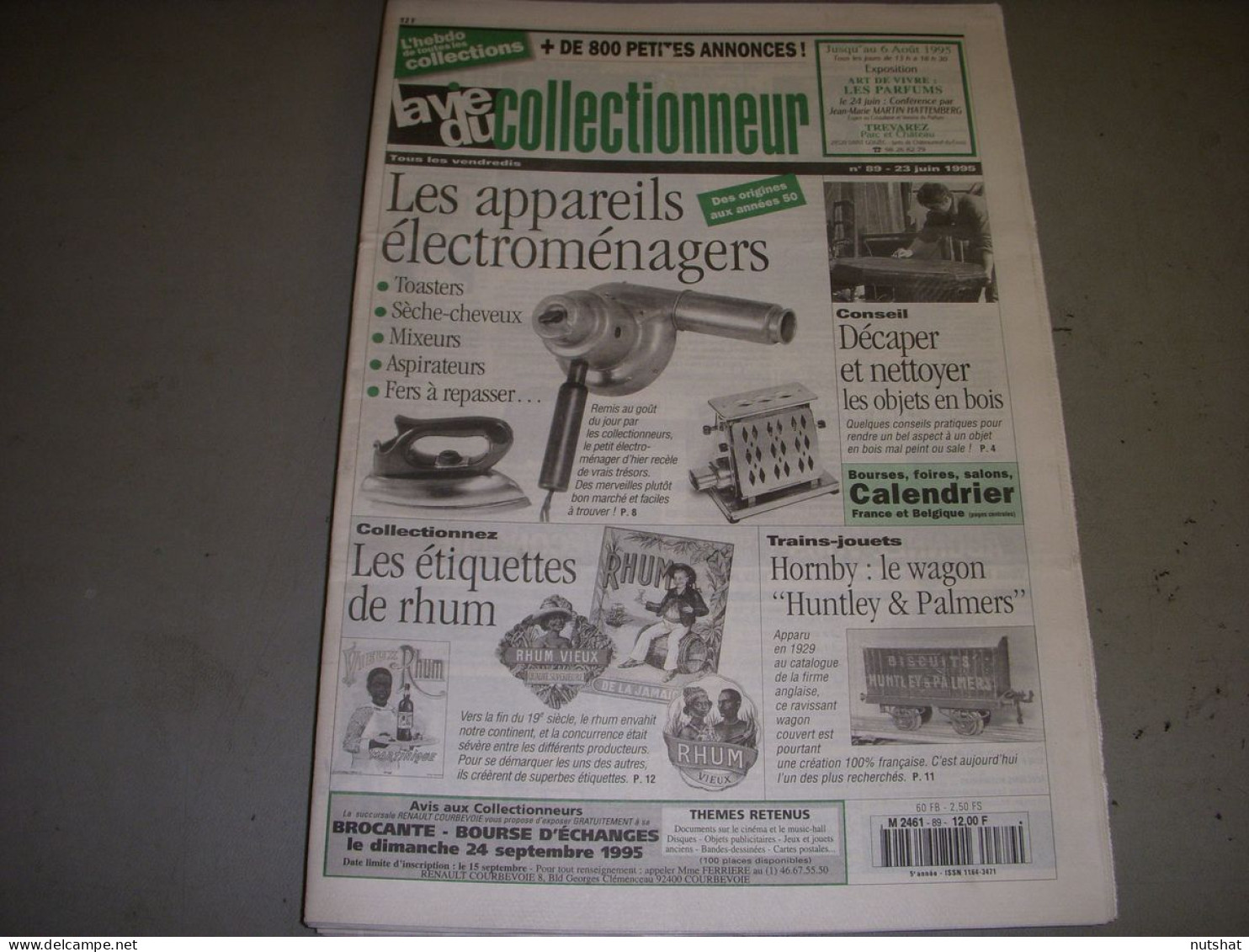 LVC VIE Du COLLECTIONNEUR 089 23.06.1995 TRAIN HORNBY ETIQUETTES RHUM  - Trödler & Sammler