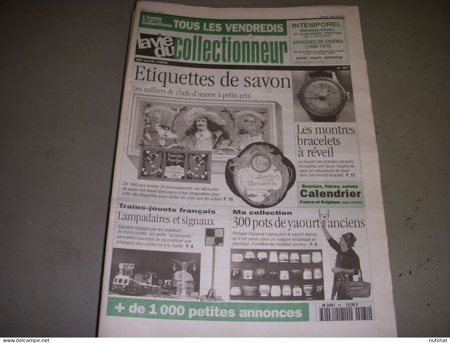 LVC VIE Du COLLECTIONNEUR 081 28.04.1995 YAOURTS LAMPADAIRE Et SIGNAUX TRAINS  - Verzamelaars