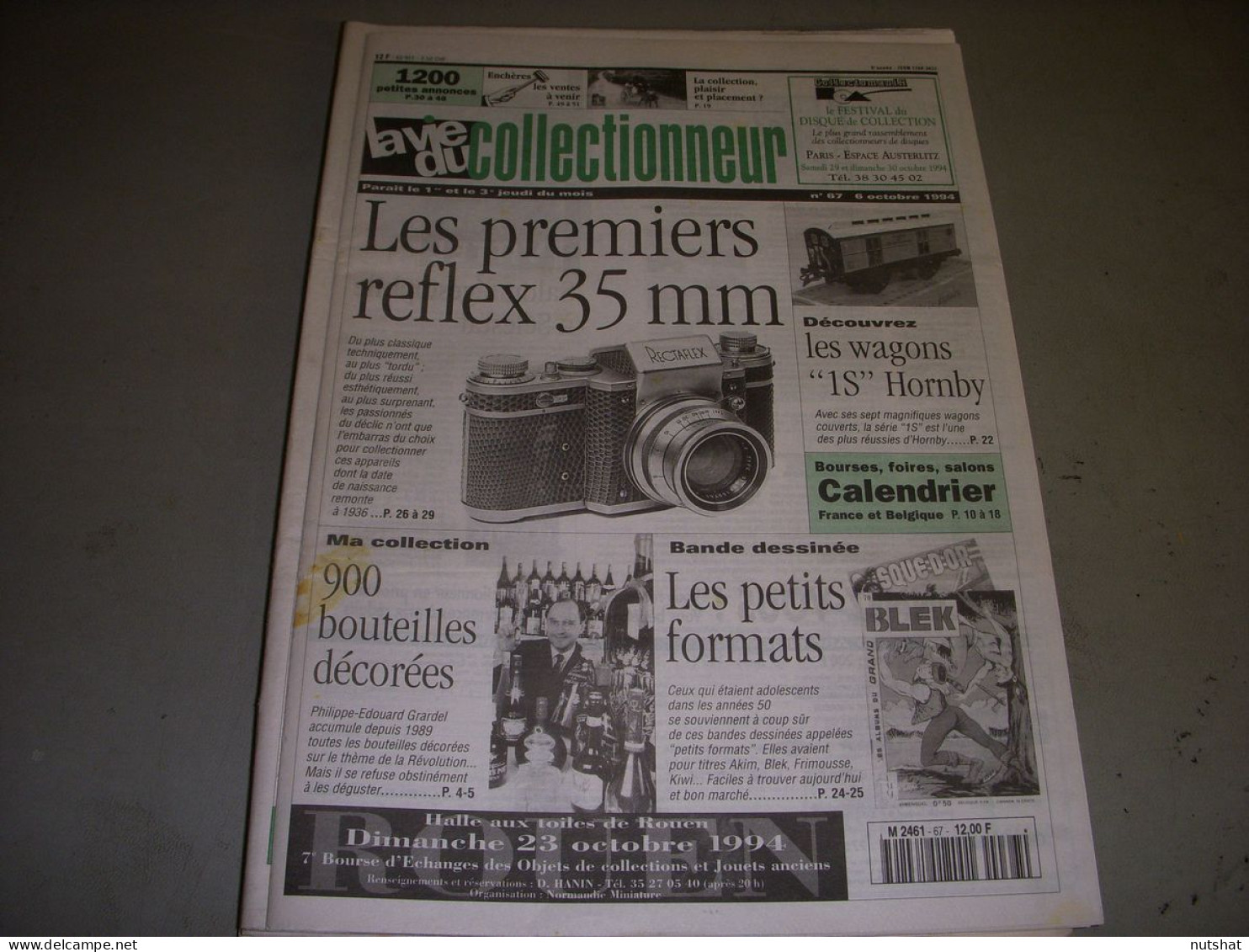 LVC VIE Du COLLECTIONNEUR 067 06.10.1994 PHOTO REFLEX 35mm TRAINS HORNBY BD  - Brocantes & Collections