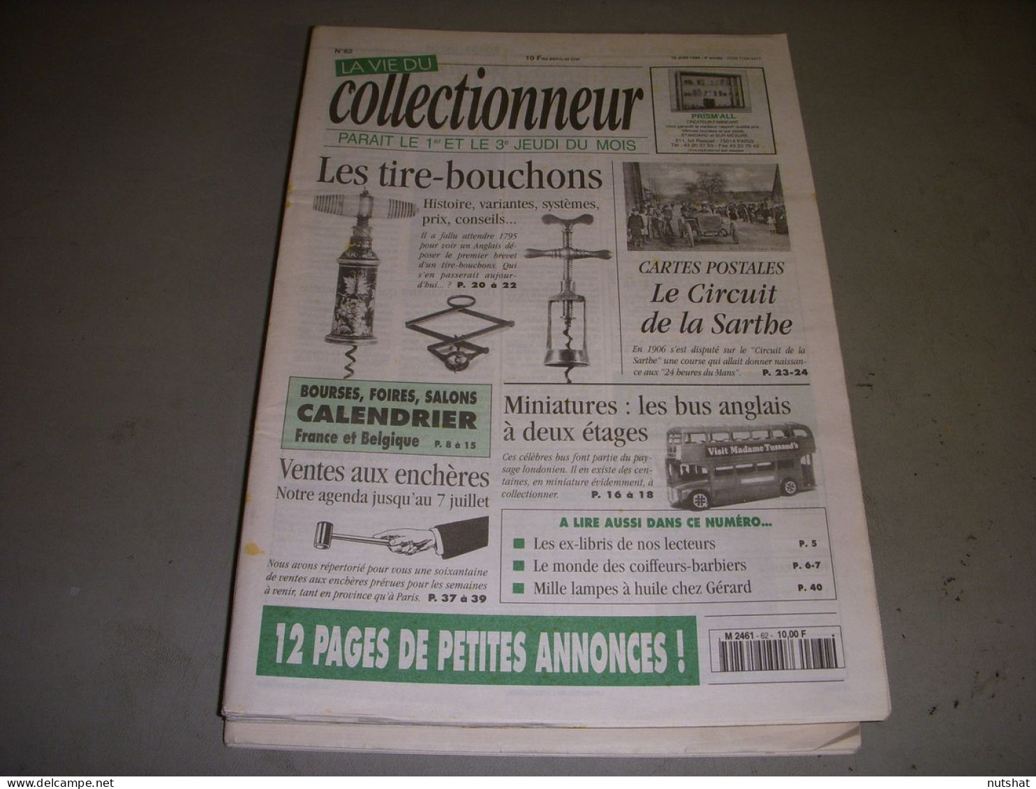 LVC VIE Du COLLECTIONNEUR 062 16.06.1994 TIRE-BOUCHONS BUS ANGLAIS EX-LIBRIS  - Verzamelaars